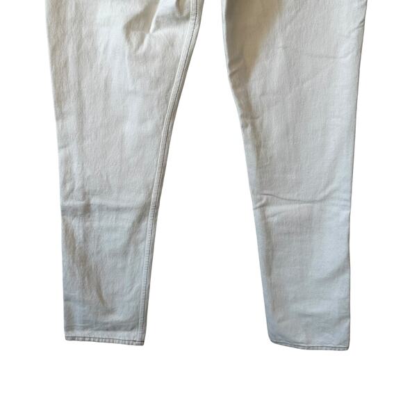 FRAME Denim New The True Straight High Rise Jean OPTTSTR728 Blanc Italy Women 27 - Picture 7 of 10